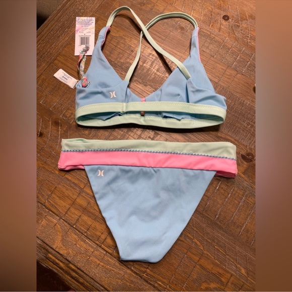 LoveShackFancy X HURLEY MAX COLORBLOCK BIKINI SET - Picture 9 of 15